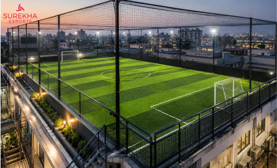 ROOFTOP FOOTBALL TURF CONSTRUCTION STRUCTURAL REQUIREMENTS, COSTS & SAFETY STANDARDS